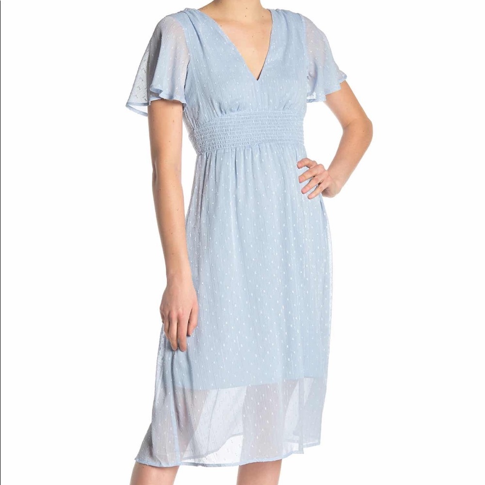 NWT NORDSTROM SUPERFOXX BLUE MIDI DRESS